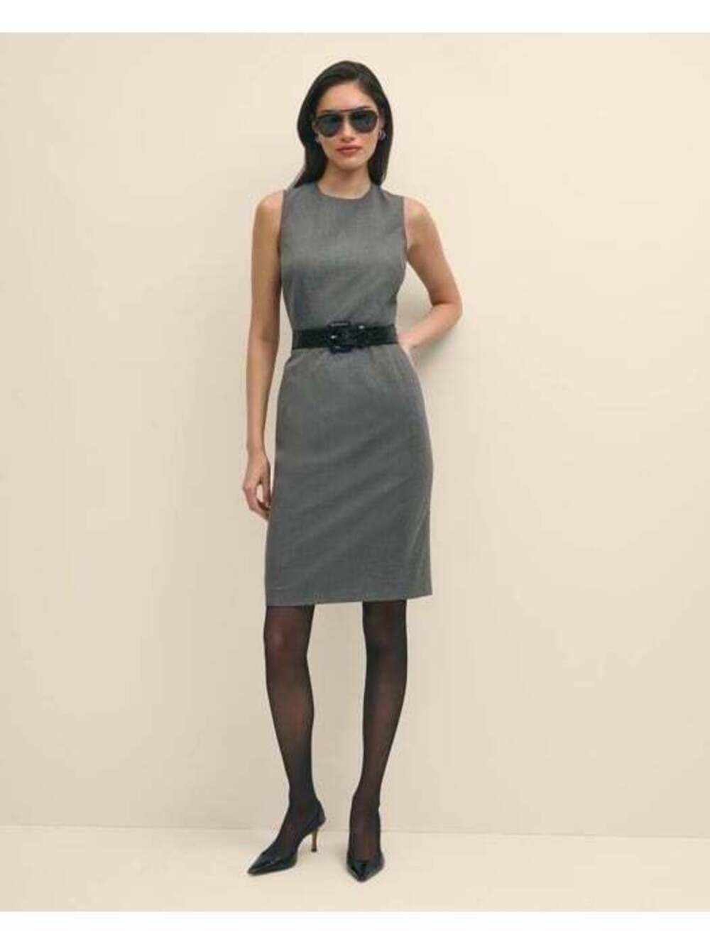Brooks Brothers Red Fleece Dress Tollegno 1900 Gray Wool Blend A Line 0973